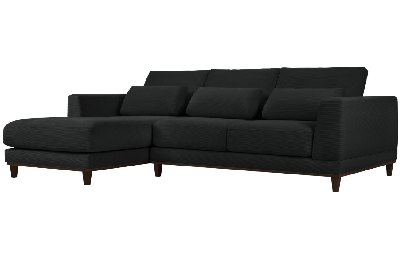 Windsor & Co Manšestrová rohová pohovka Leon 260 cm