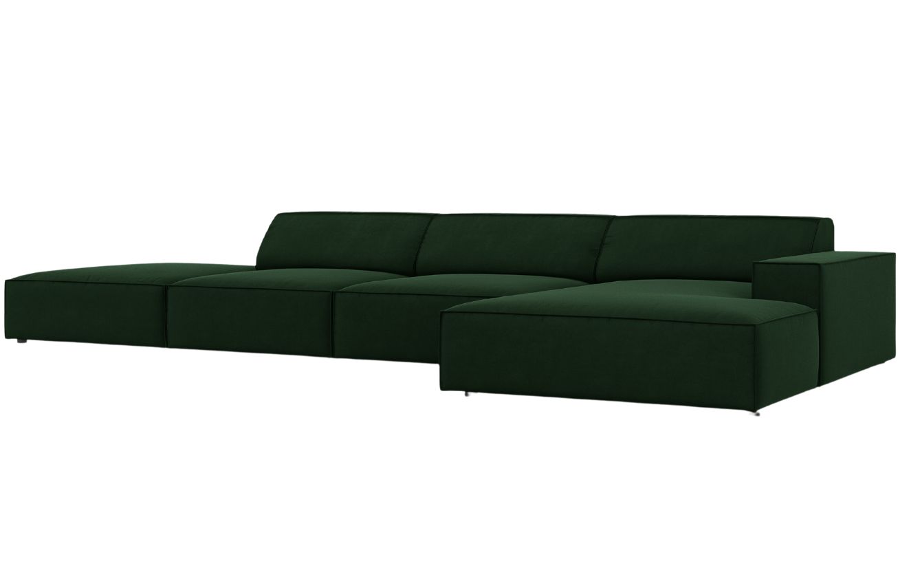 Micadoni Sametová rohová pohovka Jodie 341 cm