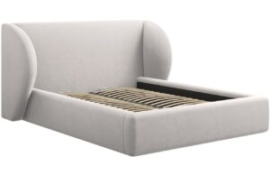 Micadoni Sametová postel Miley 140 x 200 cm s úložným prostorem