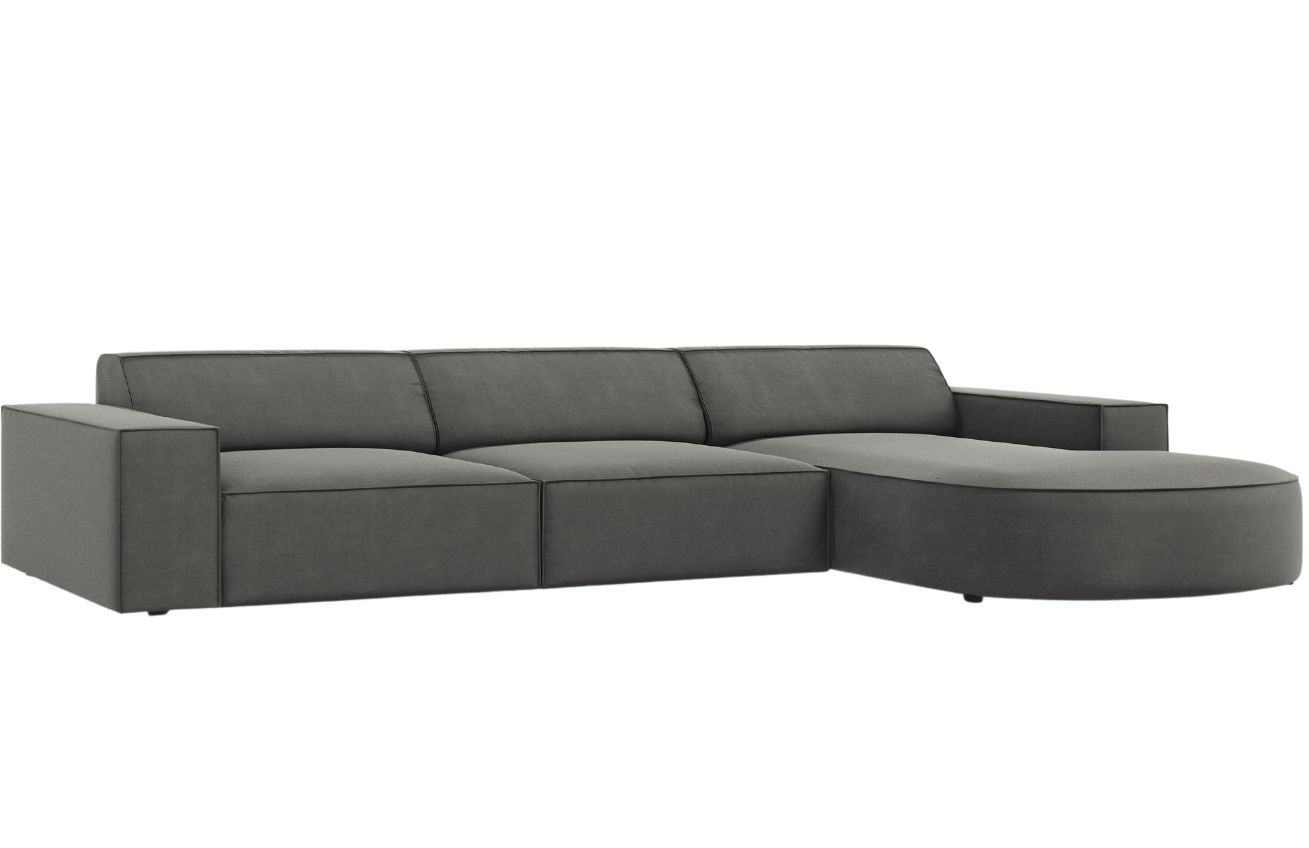 Micadoni Sametová rohová pohovka Jodie 284 cm