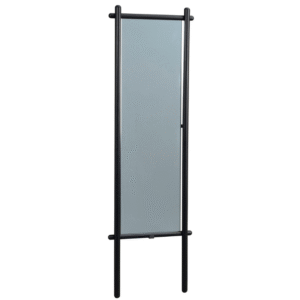 Černé dubové stojací zrcadlo ROWICO MILFORD 180 x 52 cm