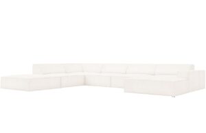 Micadoni Bouclé rohová pohovka Jodie 364 cm