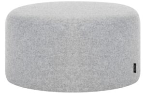 noo.ma Šedý čalouněný puf Folk 50 cm