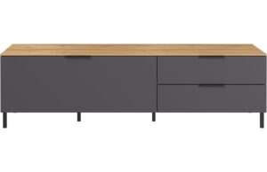 Germania Grafitově šedý TV stolek California 163 cm