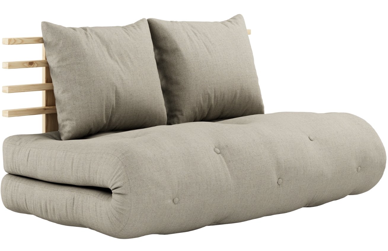 Karup Design Lněná rozkládací pohovka Shin Sano 140 cm