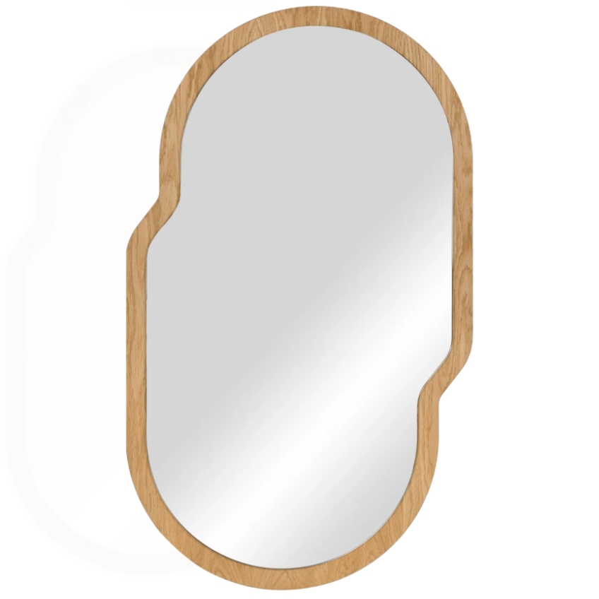 noo.ma Dubové nástěnné zrcadlo Tafla 87 x 51 cm