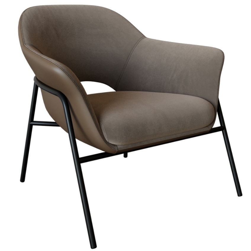 Miotto Sametové křeslo Salerno