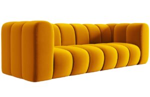 Micadoni Sametová pohovka Lupine 228 cm