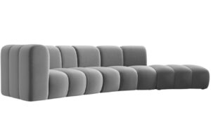 Micadoni Sametová pohovka Lupine 335 cm