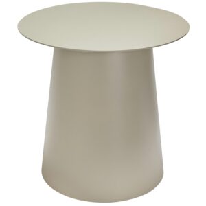 Béžový kovový odkládací stolek Hübsch Pillar 45 cm