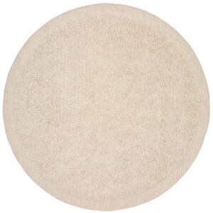 Bílý kulatý vlněný koberec Kave Home Marely 200 cm
