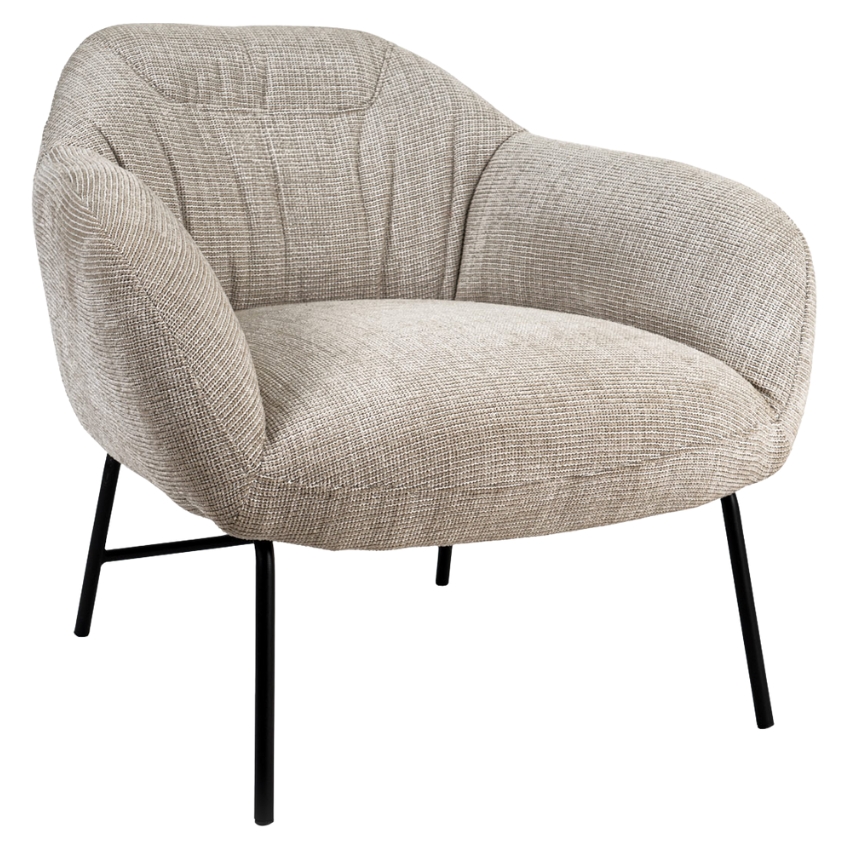 Béžové čalouněné křeslo Somcasa Namur