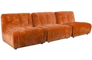 Dutchbone Sametová modulární pohovka GIADA 276 cm