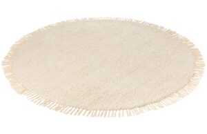 Béžový kulatý koberec J-line Feddy 200 cm