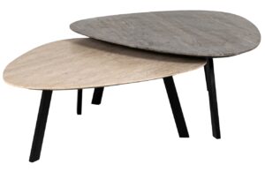 Richmond Set kamenných konferenčních stolků Spencer 95x85 / 87x78 cm