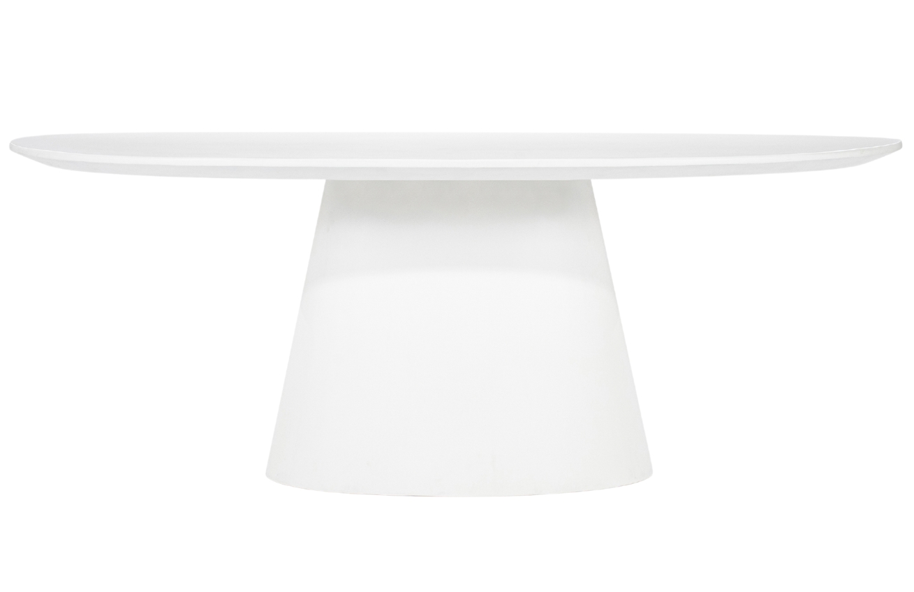 Eleonora Bílý jídelní stůl Elin 200 x 110 cm