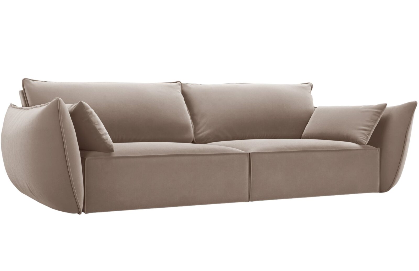 Micadoni Sametová pohovka Kaelle 208 cm