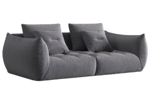 Micadoni Sametová pohovka Bloom 232 cm