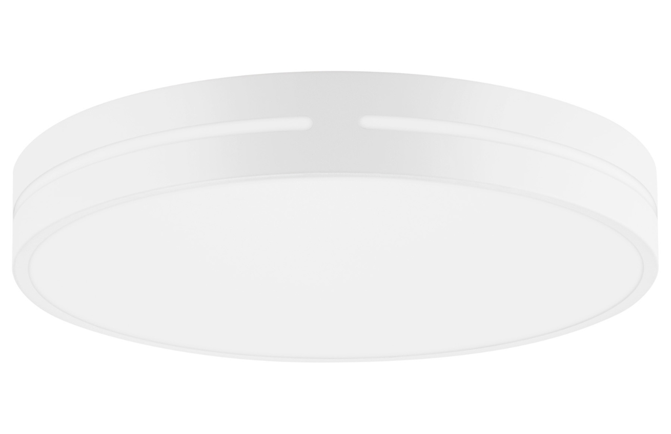 Bílé kovové stropní LED světlo Nova Luce Wheel 45 cm