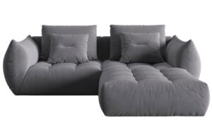 Micadoni Sametová rohová pohovka Bloom 232 cm