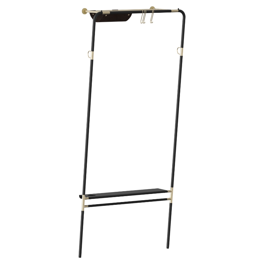 Umage Černý kovový věšák Lean On Me 182 cm