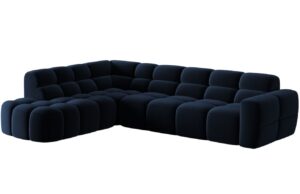 Micadoni Sametová rohová pohovka Lisa 293 cm