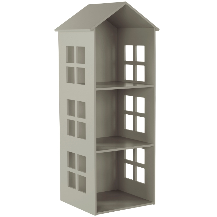 Jotex Šedá lakovaná dětská knihovna SEVILLA 117 x 47 cm