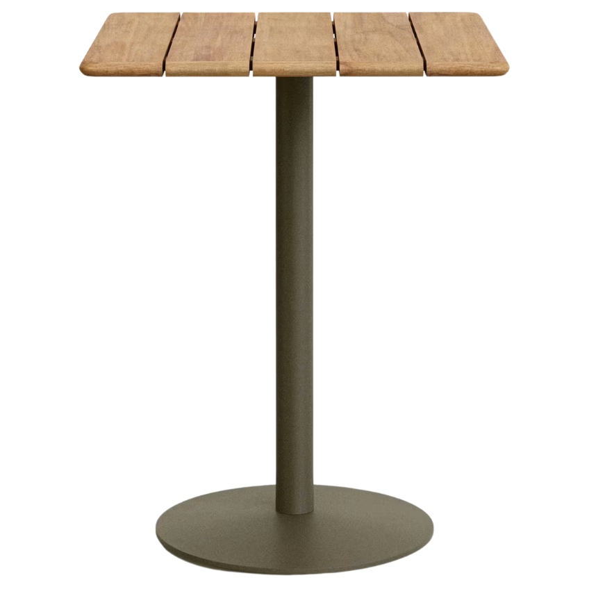 Dřevěný barový stůl Kave Home Esilda 80 x 80 cm