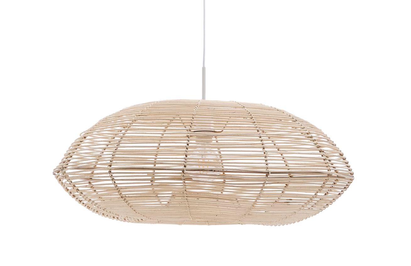 Kave Home Ratanové závěsné stínidlo Flaro