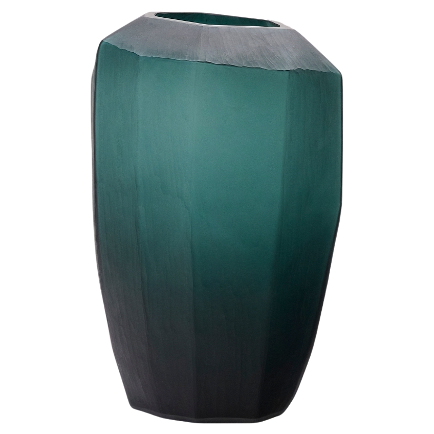 Zelená skleněná váza Kave Home Geonix 45