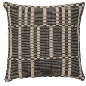 Kave Home Černý bavlněný povlak na polštář Kavri 50 x 50 cm