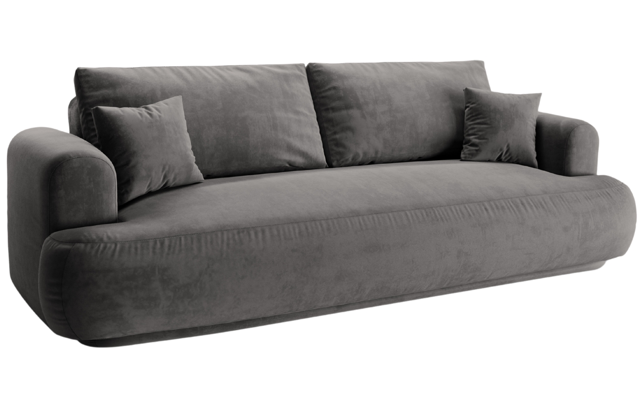 Micadoni Sametová rozkládací pohovka Ella 253 cm