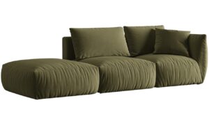 Micadoni Sametová pohovka Chris 315 cm