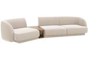 Micadoni Sametová pohovka Miley 303 cm