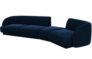 Micadoni Sametová pohovka Miley 327 cm