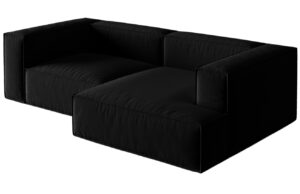 Micadoni Sametová rohová pohovka Nuria 252 cm