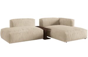 Micadoni Sametová rohová pohovka Martina 285 cm