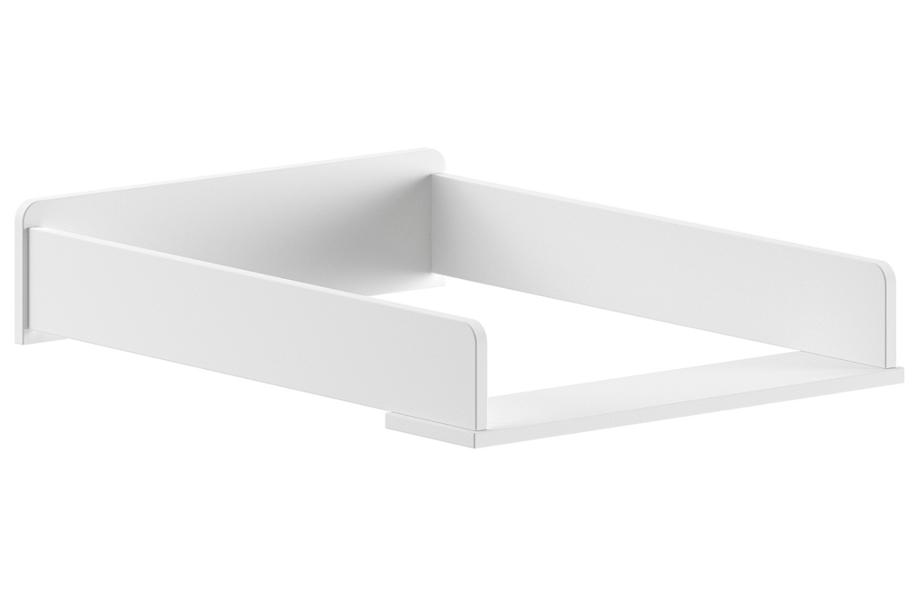 Bílá dřevěná nástavba pro přebalovací komodu Vipack Eva 72 x 53 cm