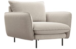 Cosmopolitan Design Světle béžové čalouněné křeslo Vienna