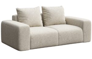 Rodier Světle béžová čalouněná dvoumístná pohovka Monce 212 cm