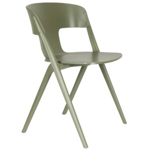 Zelená plastová zahradní židle ZUIVER HORIZON