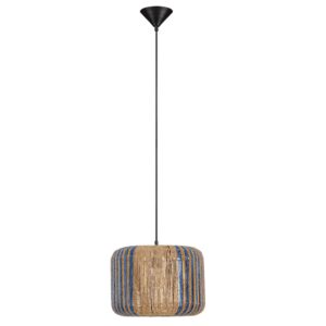 Nova Luce Modré závěsné světlo Abby 33 cm