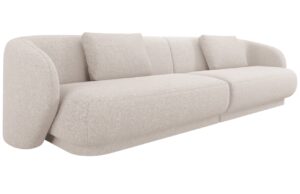 Cosmopolitan Design Béžová čalouněná čtyřmístná pohovka Camden 304 cm