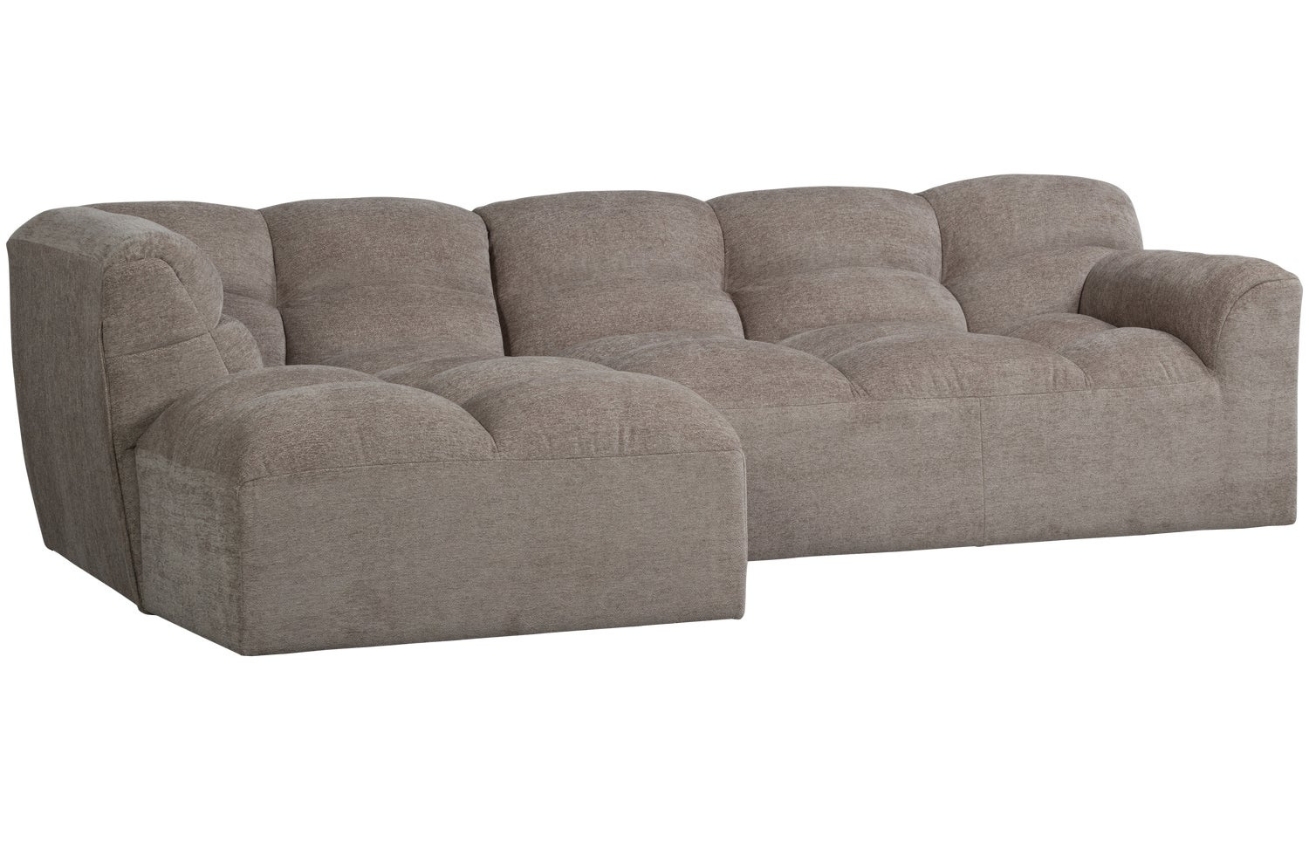 WOOOD Béžovošedá rohová pohovka Tibas 280 cm