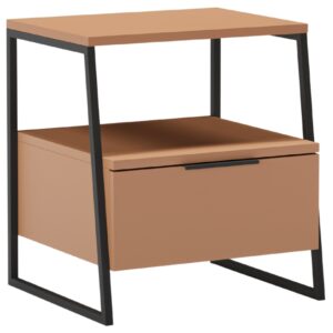 Marckeric Červený lakovaný noční stolek Velia 45 x 40 cm