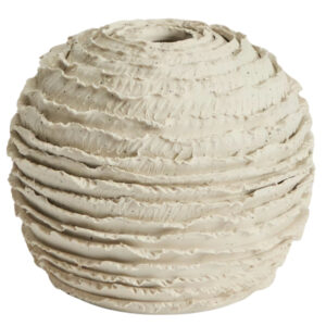 Kave Home Béžová keramická váza Evania 21 cm