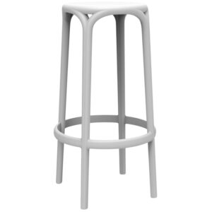 VONDOM Bílá plastová barová židle BROOKLYN 76 cm