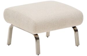 Kave Home Béžová čalouněná podnožka Amsen 68 x 55 cm