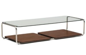 Kave Home Skleněný konferenční stolek Tarsel 140 x 60 cm