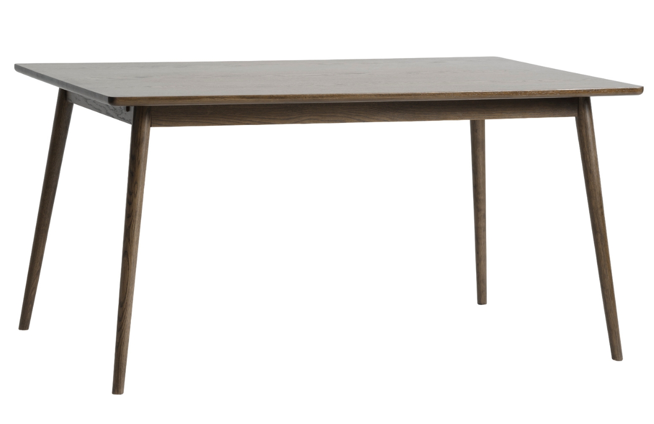 Unique Furniture Tmavě hnědý dubový jídelní stůl Barrali 150 x 90 cm